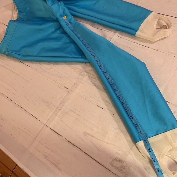 Vintage 80s CB Sports Ladies 12 Stirrup Ski Pants Blue Helanca Norway Retro snow - Picture 14 of 16